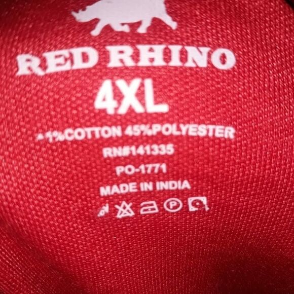 💚Red polo shirt for men plus size - Picture 2 of 2